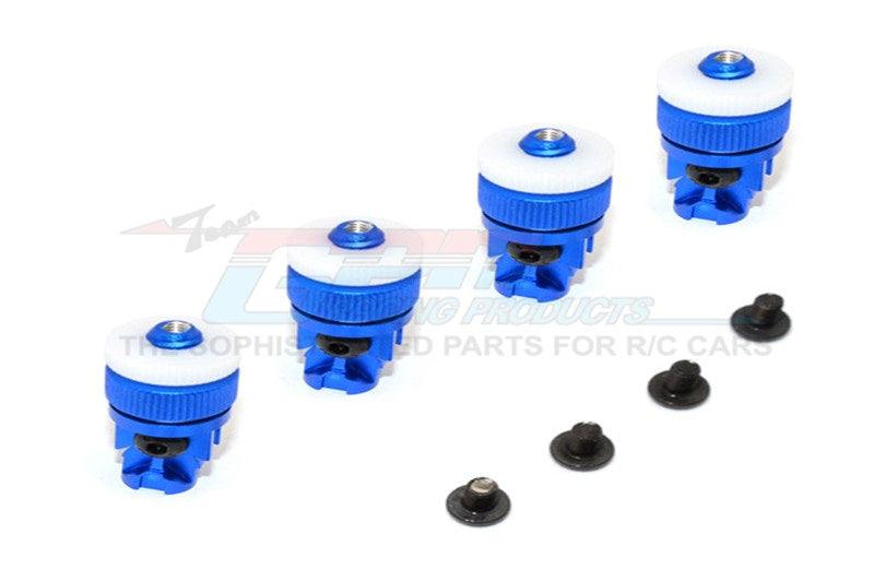 GPM CC201FR/UM-BLUE ALUMINUM FRONT+REAR MAGNET BODY MOUNT FOR CC01 UNIMOG