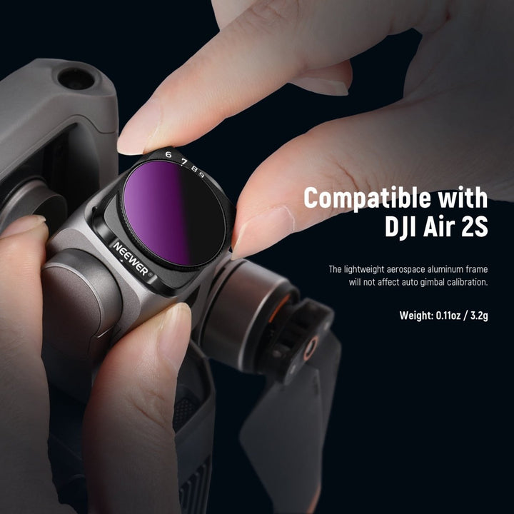 DJI Air 2S Variable ND Filter Set (2pcs) at WREKD Co.