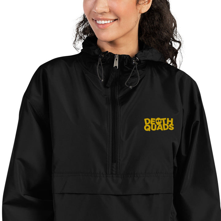 The "DEATHQUADS" Logo Windbreaker by Death Quads