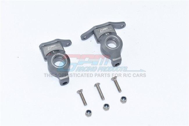 GPM ES021-GUNSILVER ALUMINUM FRONT KNUCKLE ARM ASSOCIATED ENDURO