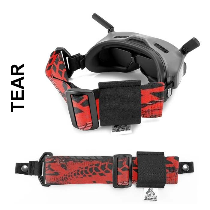 Sangle de lunettes FPV FatStraps 2" pour Fatshark, Walksnail ou DJI - Choisissez votre style