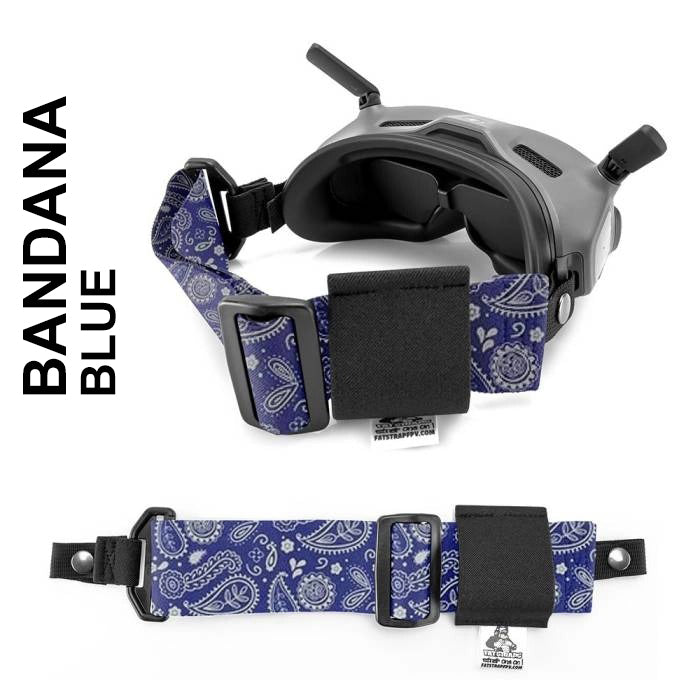 Sangle de lunettes FPV FatStraps 2" pour Fatshark, Walksnail ou DJI - Choisissez votre style