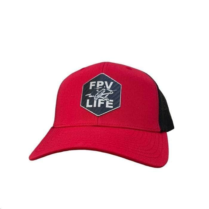 FPV LIFE Retro Trucker Hat - Red/Black