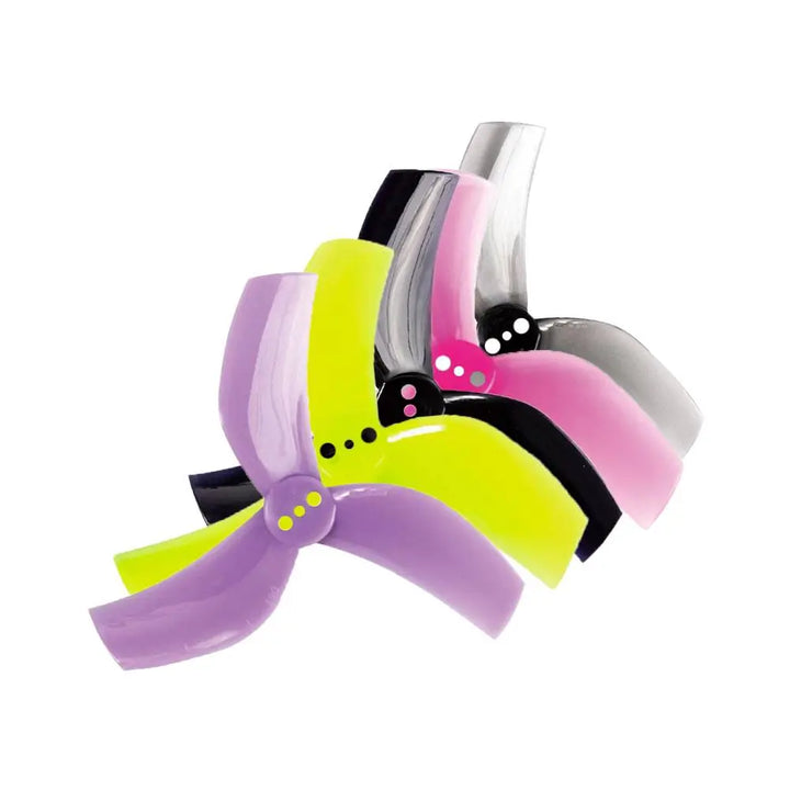 Gemfan D63 Ducted 2530-3 / 2.5" 3-Blade Cinewhoop Props for 1.5mm Shaft T-Mounted (8 Pack) - Choose Color