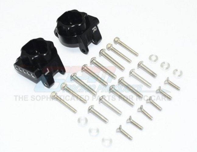 GPM Aluminum Rear Gear Box Mounts (Multiple Positioning Holes) Black TRA TRX-4