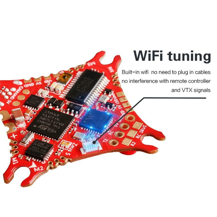 HGLRC Zeus5 AIO 1-2S F411 Flight Controller 5A BL_S 4in1 ESC with WiFi Function at WREKD Co.