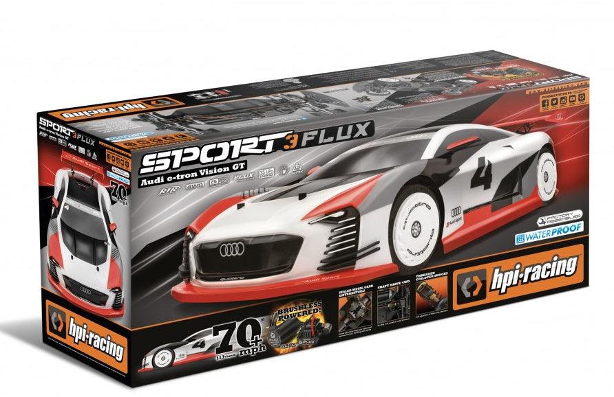 HPI 160202 RS4 Sport 3 Flux Audi E-Tron Vision GT 1/10 Scale Brushless RTR w Radio