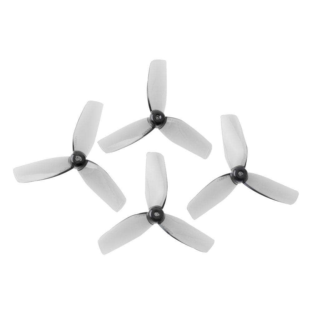 HQ Prop 40MMX3 1610-3 / 1.6" Tri-Blade Micro/Whoop FPV Drone Props for 1mm Shaft (4 Pack) - Gray at WREKD Co.