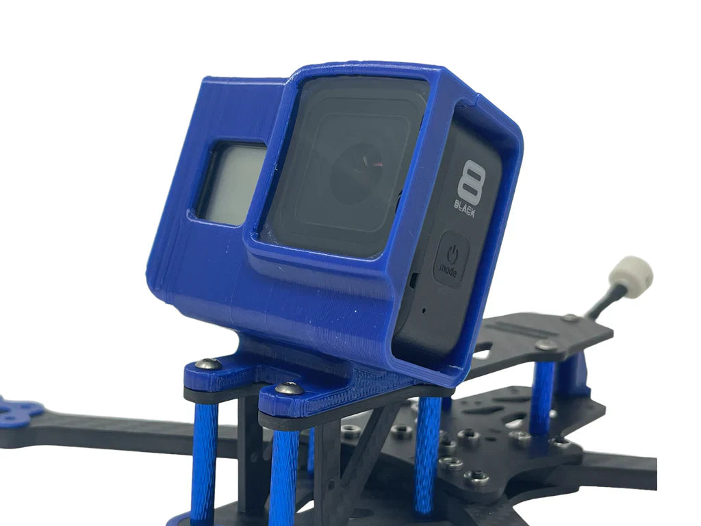Brain3D GoPro Hero 8 Mount for OG Vannystyle Frame w/ DJI O3 Upgrade - Choose Color / Angle