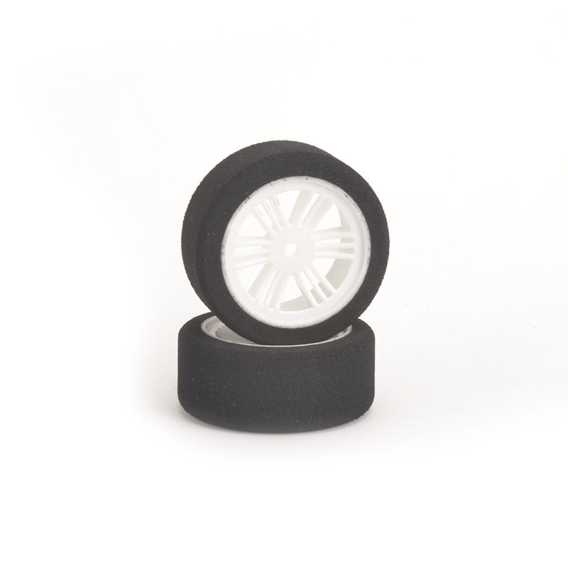 Contact RC J1374505 1/10 Front (2) Foam Tires Compound 37/45Shore w/White Wheels