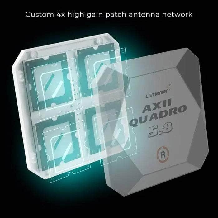 Lumenier AXII Quadro Patch 5.8GHz SMA Antenna - Choose Your Polarization at WREKD Co.