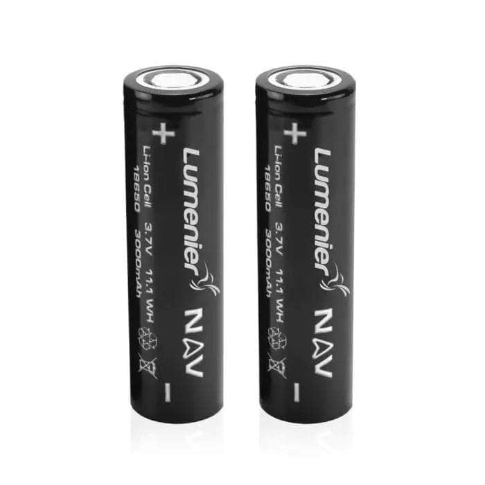 Lumenier NAV 3000mAh 18650 Li-Ion Battery 2 Pack at WREKD Co.