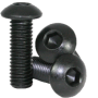 M3 x 9mm, Steel, Button Head Screw (10 pieces) - Black, 9mm