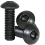 M3 x 8mm, Steel, Button Head Screw (10 pieces) - Black, 8mm