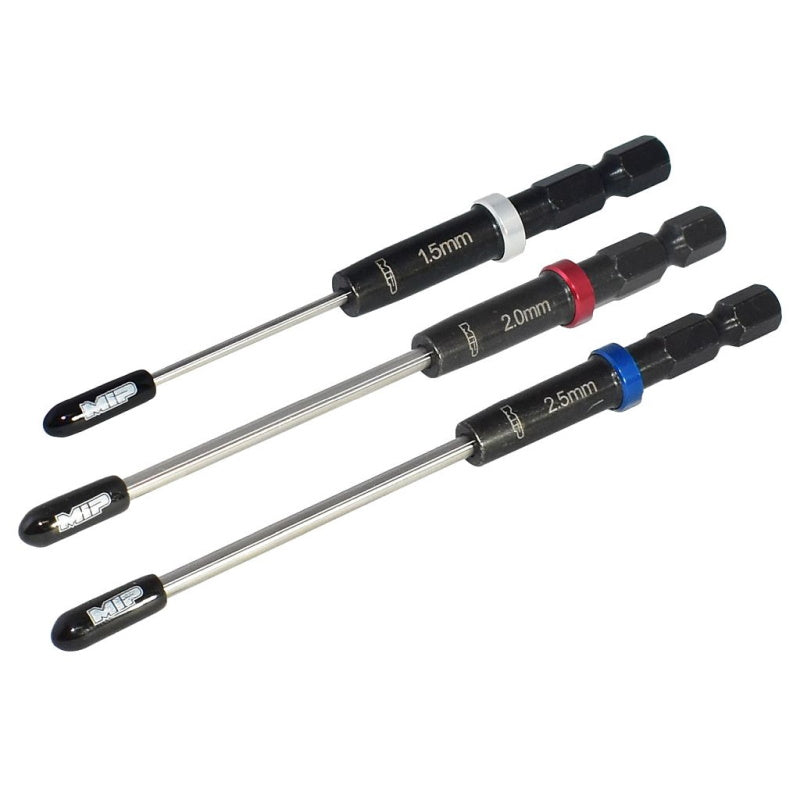 MIP 9612 Speed Tip Hex Driver Wrench Set Gen 2 Metric (3), 1.5mm, 2.0mm, & 2.5mm
