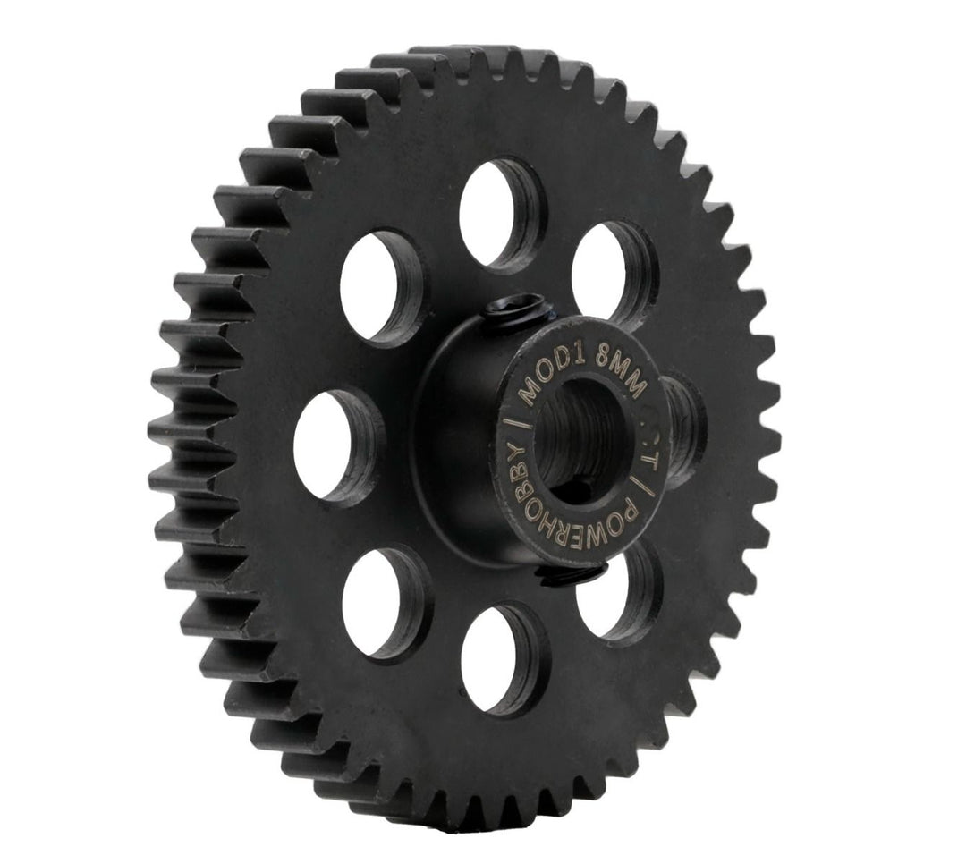Powerhobby Hardened Steel 33T Mod1 8mm Pinion Gear MOD 1 Speed Run / Drag Racing