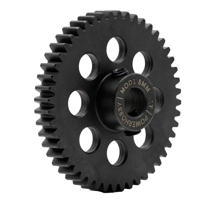 Powerhobby Hardened Steel 51T Mod1 8mm Pinion Gear MOD 1 Speed Run / Drag Racing
