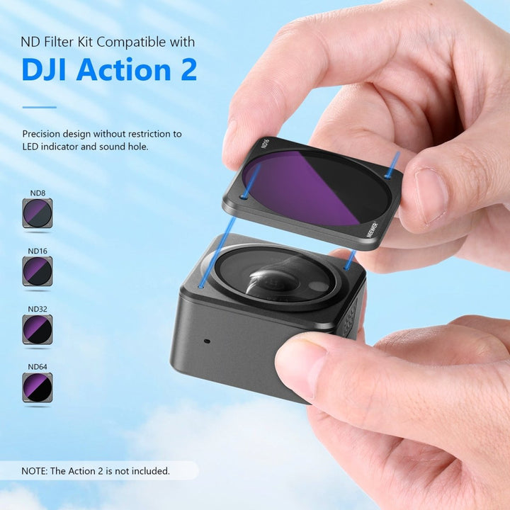 NEEWER 4 - Pack Magnetic ND Filter Kit For DJI Action 2 at WREKD Co.
