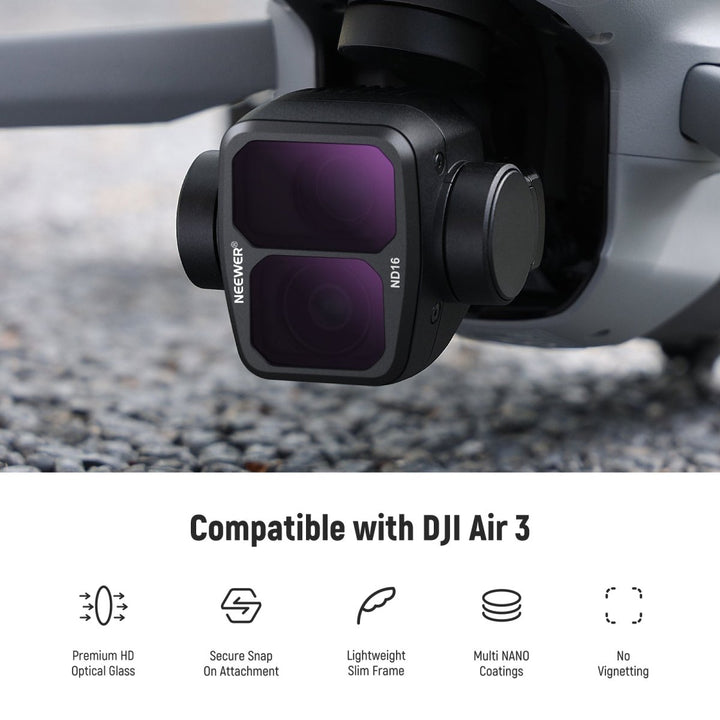 NEEWER 4 Pack ND & CPL Filter Set for DJI Air 3 at WREKD Co.