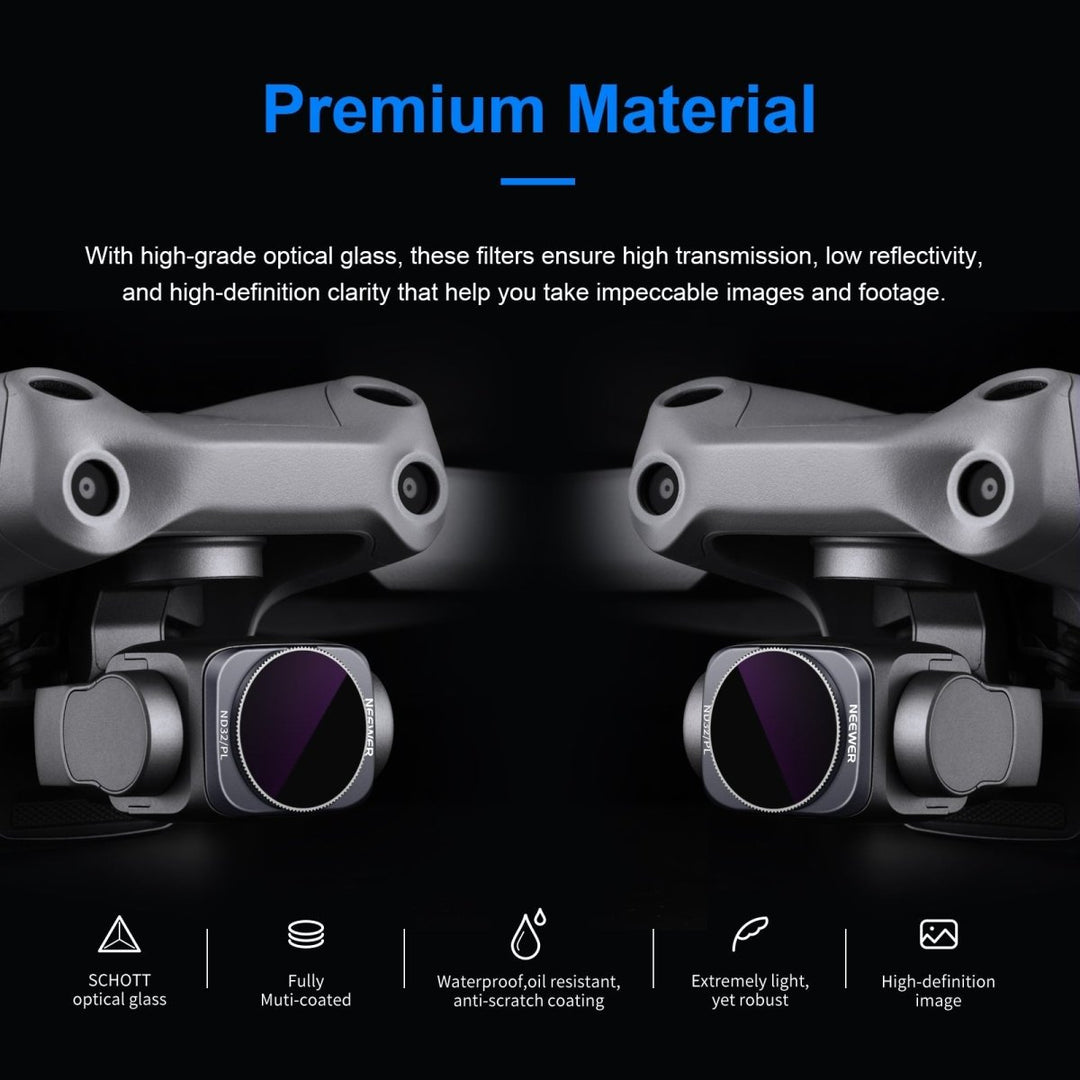 NEEWER 4PCS ND Filter Kit for DJI Air 2S (ND4/PL ND8/PL ND16/PL ND32/PL) at WREKD Co.