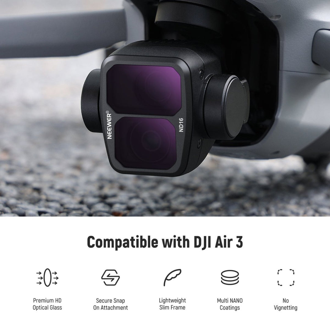 NEEWER 6 Pack ND CPL UV Filter Set for DJI Air 3 at WREKD Co.
