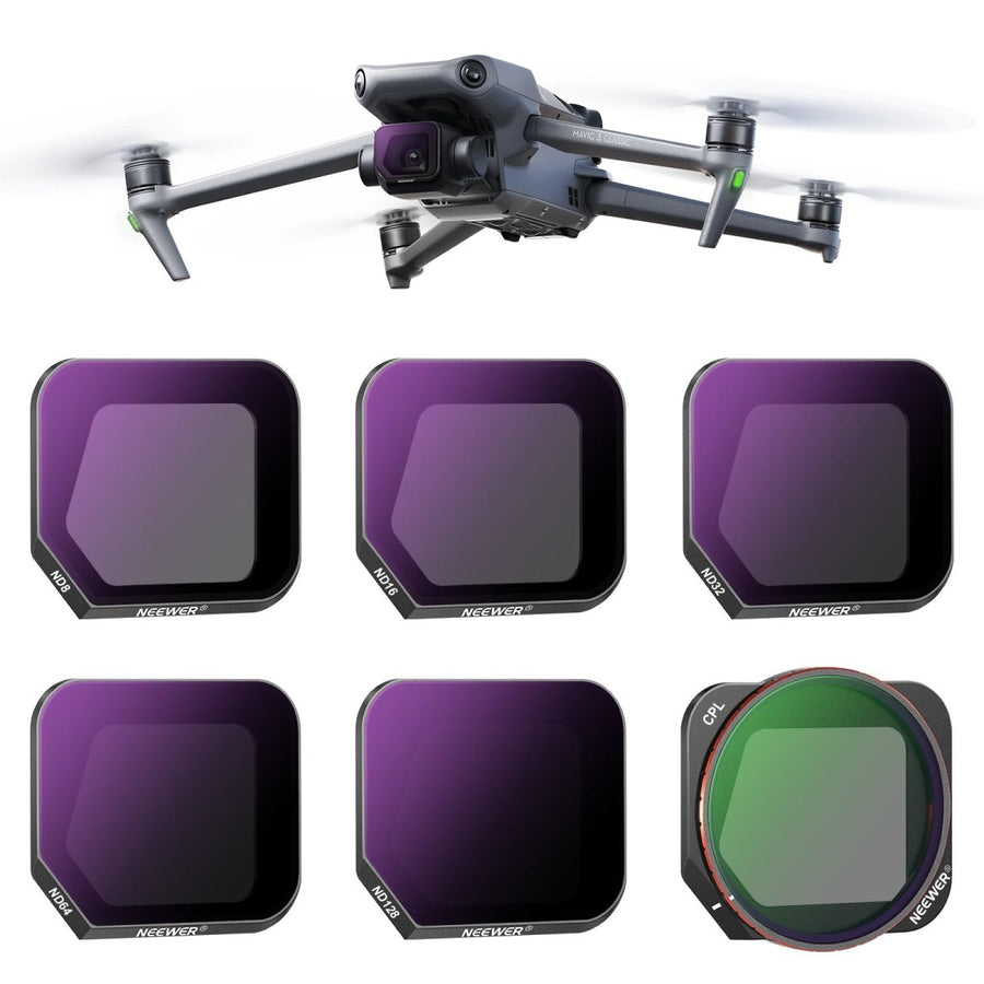 NEEWER 6 Pack ND/CPL Filter Set for DJI Mavic 3 Classic at WREKD Co.
