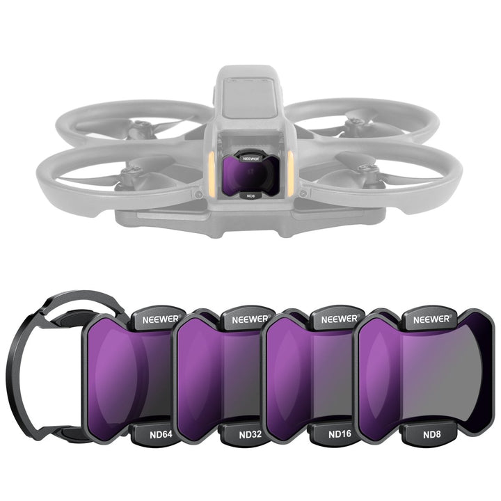 NEEWER Magnetic ND Filter Set with Magnetic Mount Adapter for DJI Avata 2 at WREKD Co.
