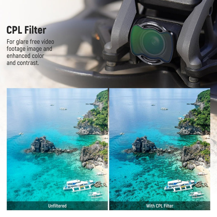 NEEWER Upgraded 6 Pack ND/CPL/UV Filter Set for DJI Avata Pro Mini FPV at WREKD Co.
