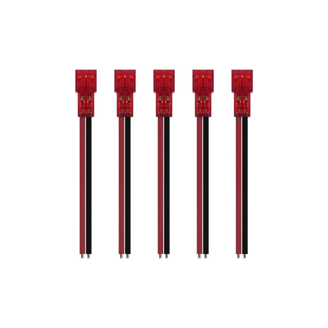 NewBeeDrone Nectar Pigtail Connector Gold Plated Solid Pin PH2.0 26AWG 45mm Red Battery Lead - 5 Pack at WREKD Co.
