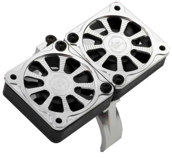 Powerhobby Aluminum Dual High Speed Cooling Fans SILVER Castle Creations 800kV