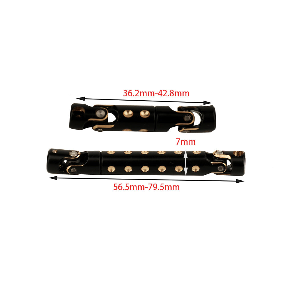 Powerhobby Brass Black Drive Shaft Axial SCX24 Deadbolt