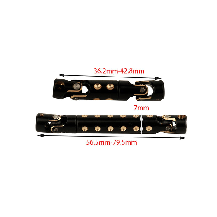 Powerhobby Brass Black Drive Shaft Axial SCX24 Deadbolt