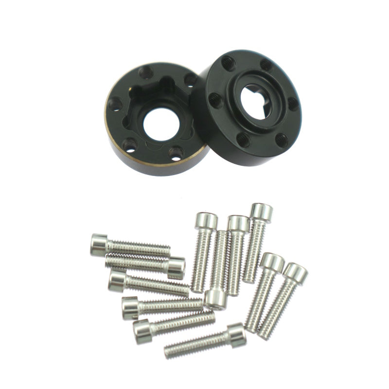 Powerhobby Brass Wheel Hub Hex Adapter Counterweight 15mm FOR SCX10 TRX-4 TRX-6
