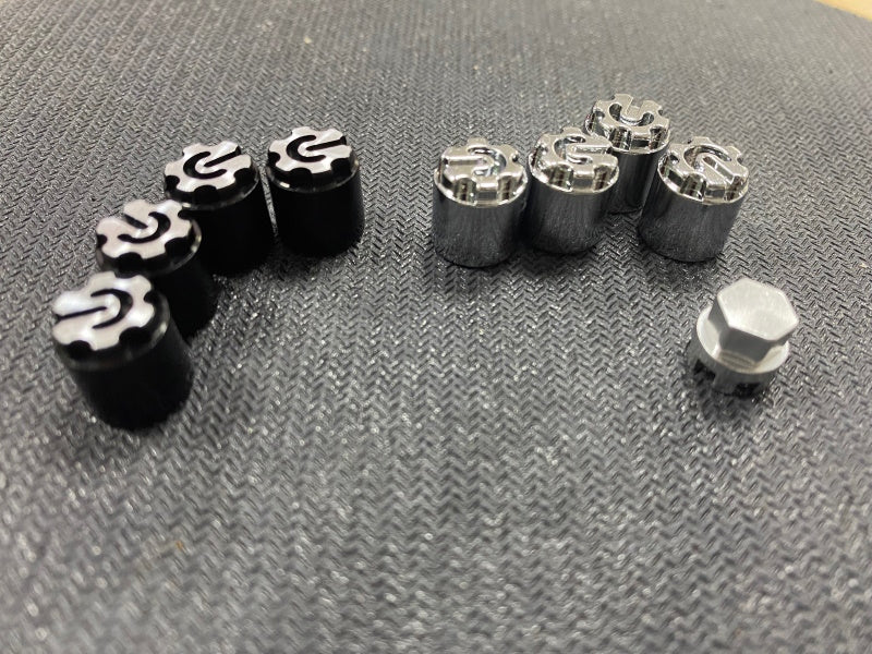 Powerhobby 1/10 Scale Rock Crawler M4 Locking Hubs w Tool Chrome (4)