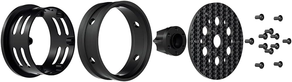 Powerhobby 1.9" Carbon Fiber Lightweight Beadlock Wheels C 1/10 Rock Crawler