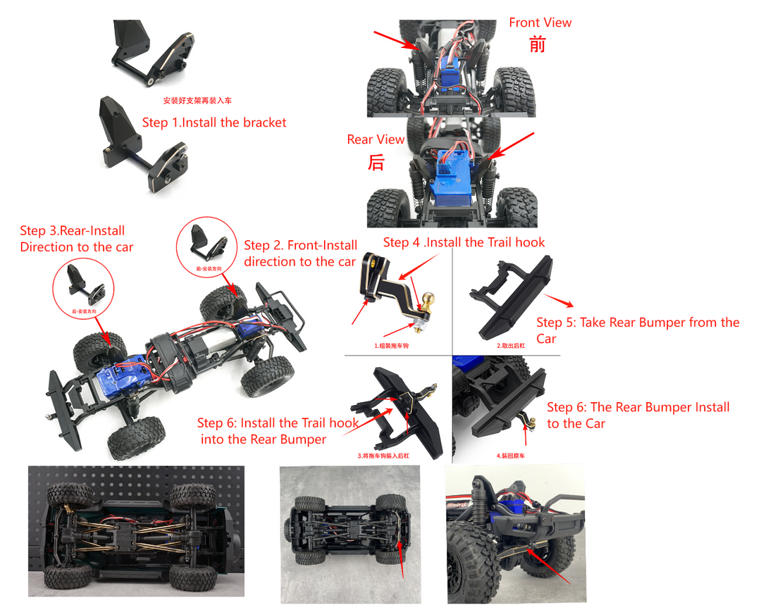 Powerhobby Brass Long Arm High Clearnce Lift Kit FOR Traxxas TRX-4M