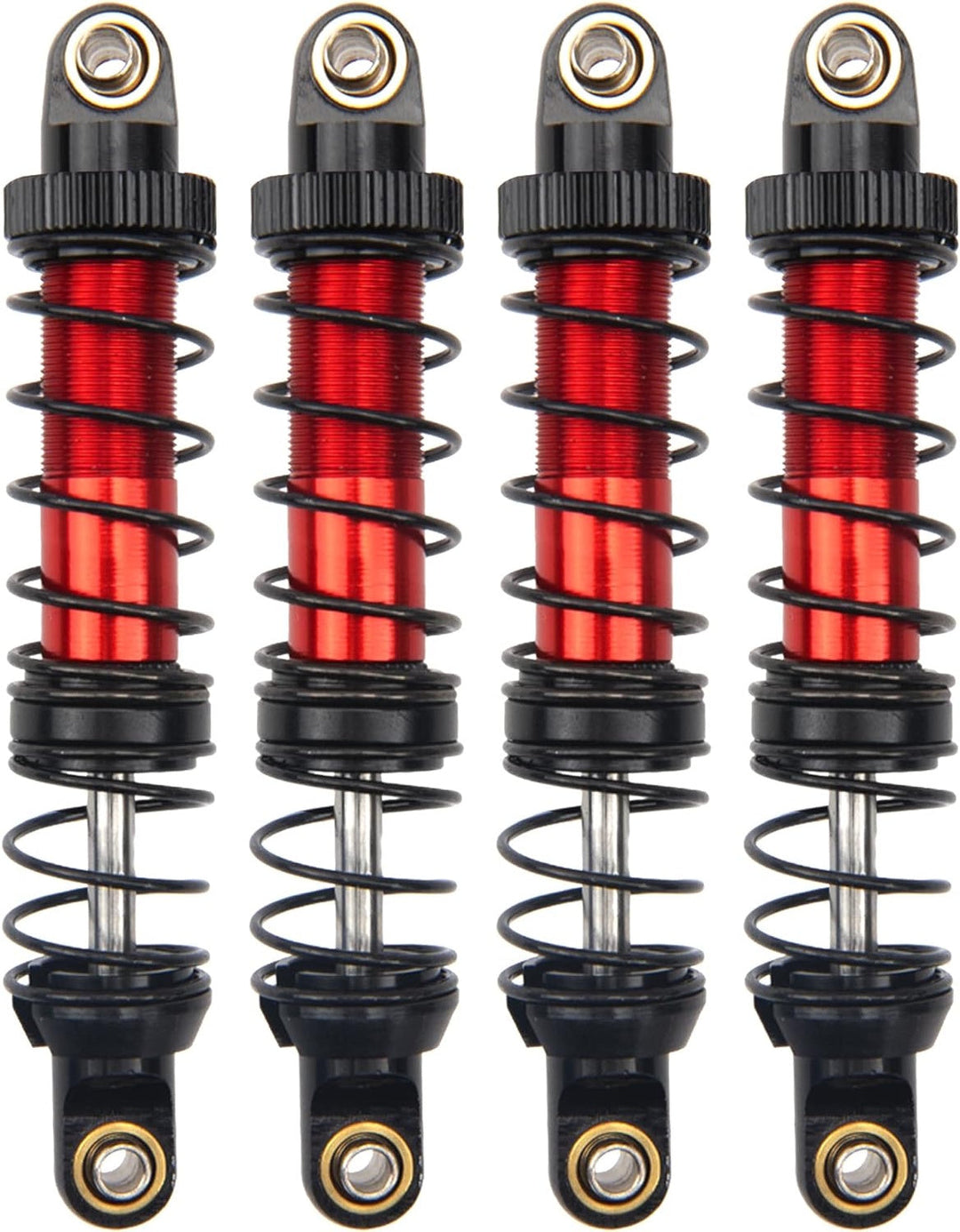 80MM 1/10 Rock Crawler Metal Shocks Absorber Adjustable Dampers (4)