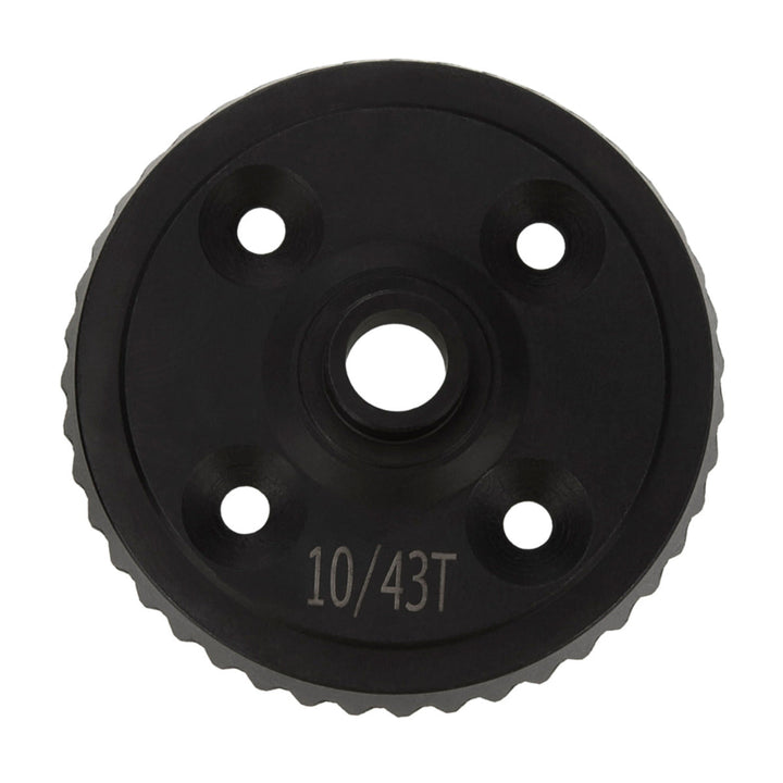 Powerhobby Steel Diff Bevel Gear 43T & Pinion Gear 10T Black FOR Traxxas Sledge