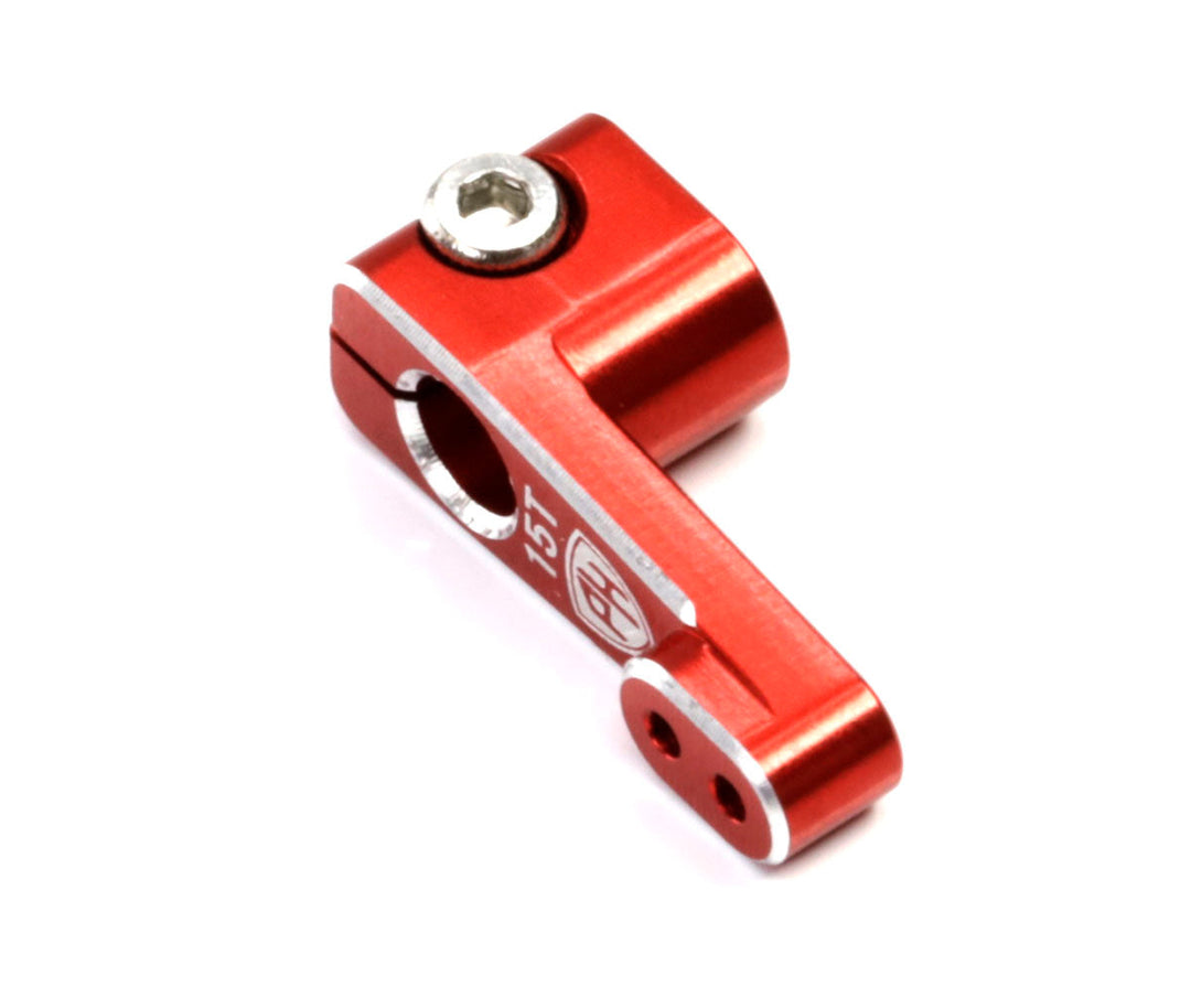 Powerhobby Aluminum 15T Emax Servo Horn For Axial SCX24 Jeep C10 Red