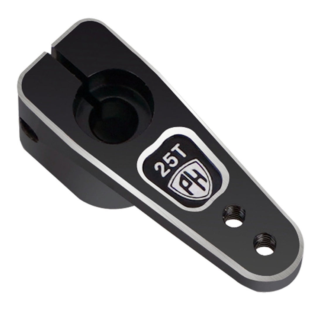 Powerhobby 25T Aluminum Micro Servo Horn Fits 59MG SX107 Reef 99 Black