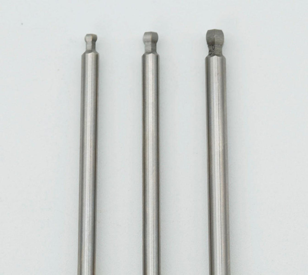 Powerhobby RC Ball End Hex Driver Tip 1/4" Power Tool Set Metric 2.0, 2.5, 3.0mm