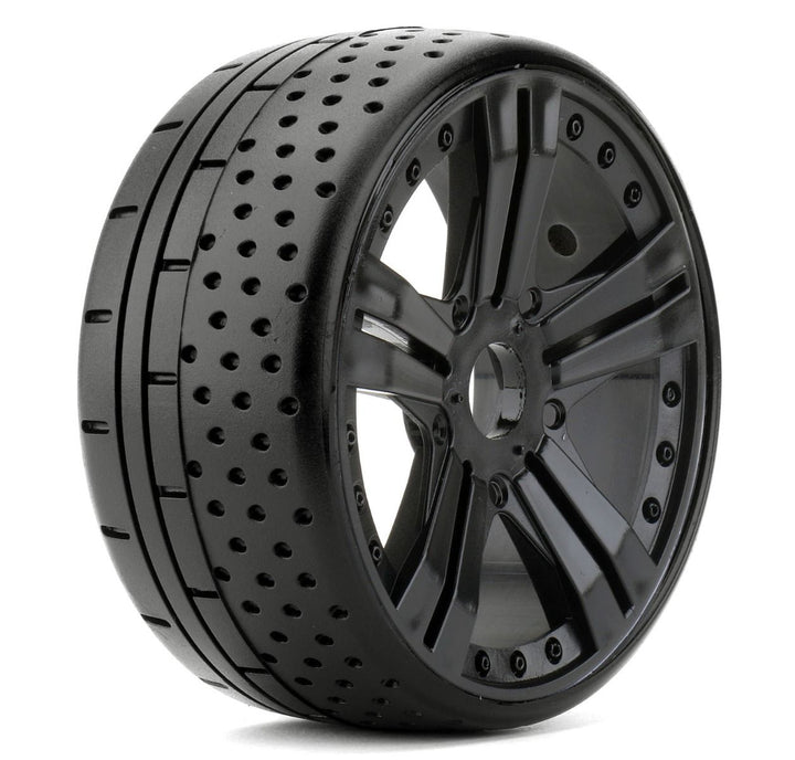 Powerhobby 1/8 GT Hot Dot Belted Mounted Tires 17mm Ultra Soft Compound