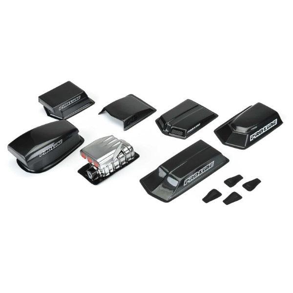 Pro-Line 6368-00 No Prep Drag Racing Hood Scoops & Blowers (8)