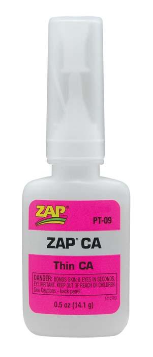 Zap PT09 Adhesives CA Glue Thin 1/2 oz Bottle
