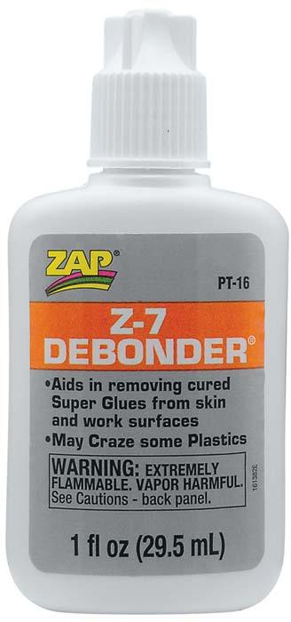 Zap PT16 Adhesives Z-7 CA Glue De-Bonder 1 oz Glue