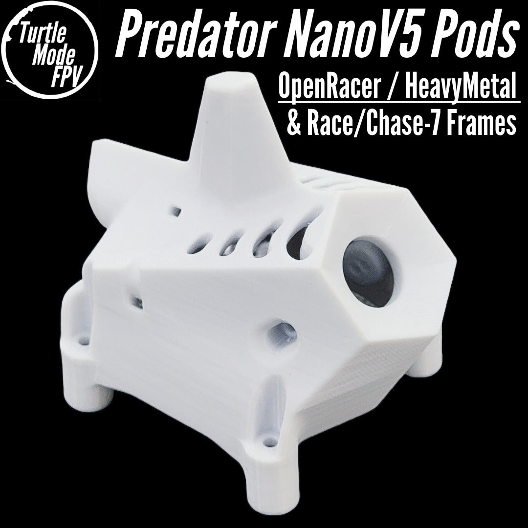 Foxeer Predator NanoV5 Pods for OpenRacer, HeavyMetal & Race/Chase-7 Frames - (Choose Options)