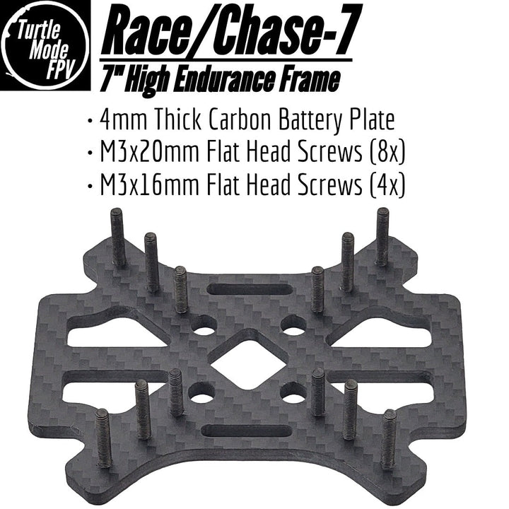 Race/Chase-7 - 3500mAh / Accessorized 7" High Endurance Frame, by TurtleModeFPV (Choose Options)