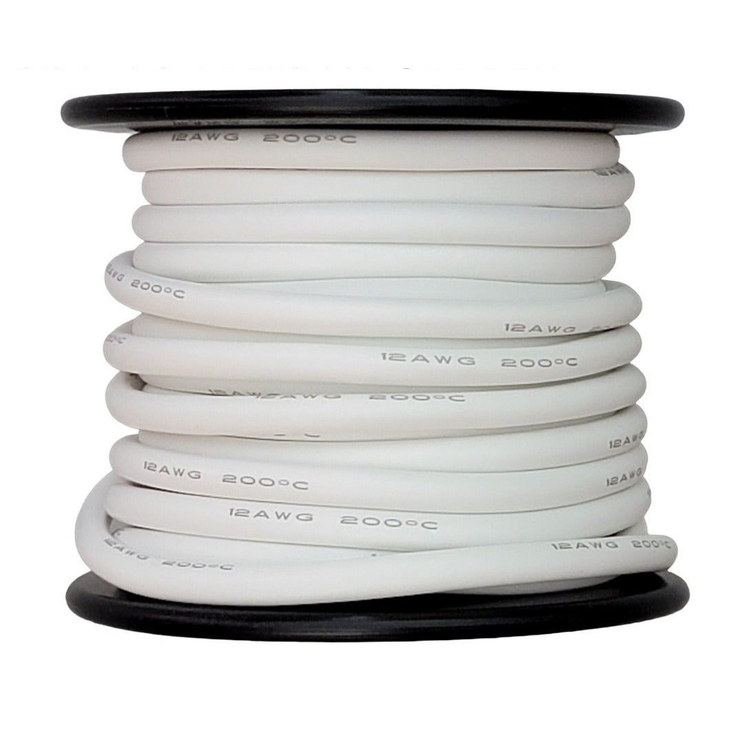 Cut To Length 12AWG Silicone Wire - White