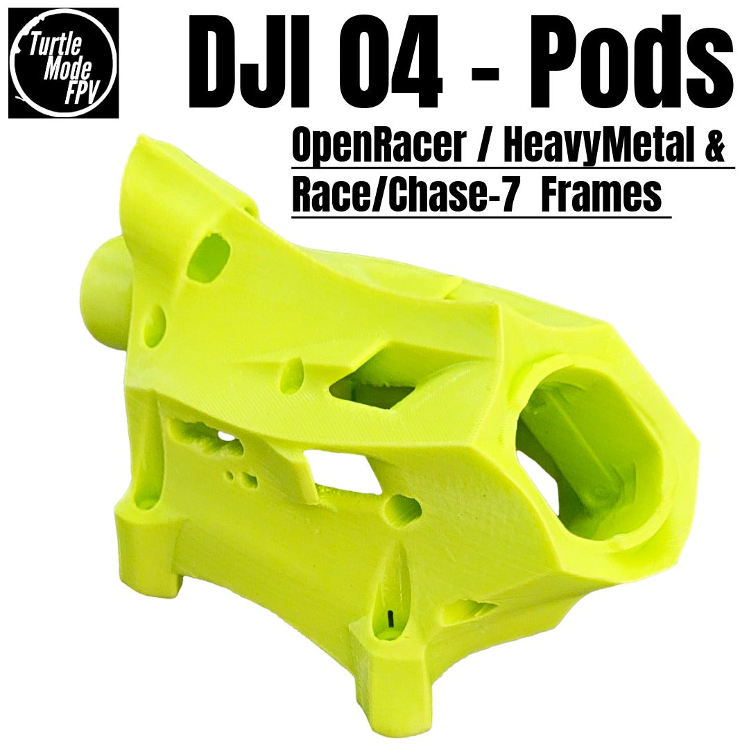 DJI 04 Pods For OpenRacer, HeavyMetal & Race/Chase-7 Frames - (Choose Options)