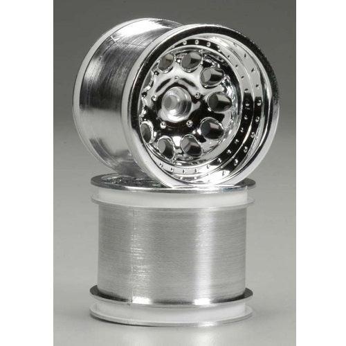 RPM 82063 F/R Revolver 2.2" Chrome Wheel Set (2) Traxxas